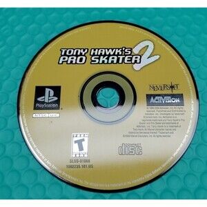 Tony Hawk's Pro Skater 2 (Sony PlayStation 1, 2000) Disc Only